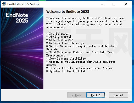 EndNote2025 软件下载-安装教程
