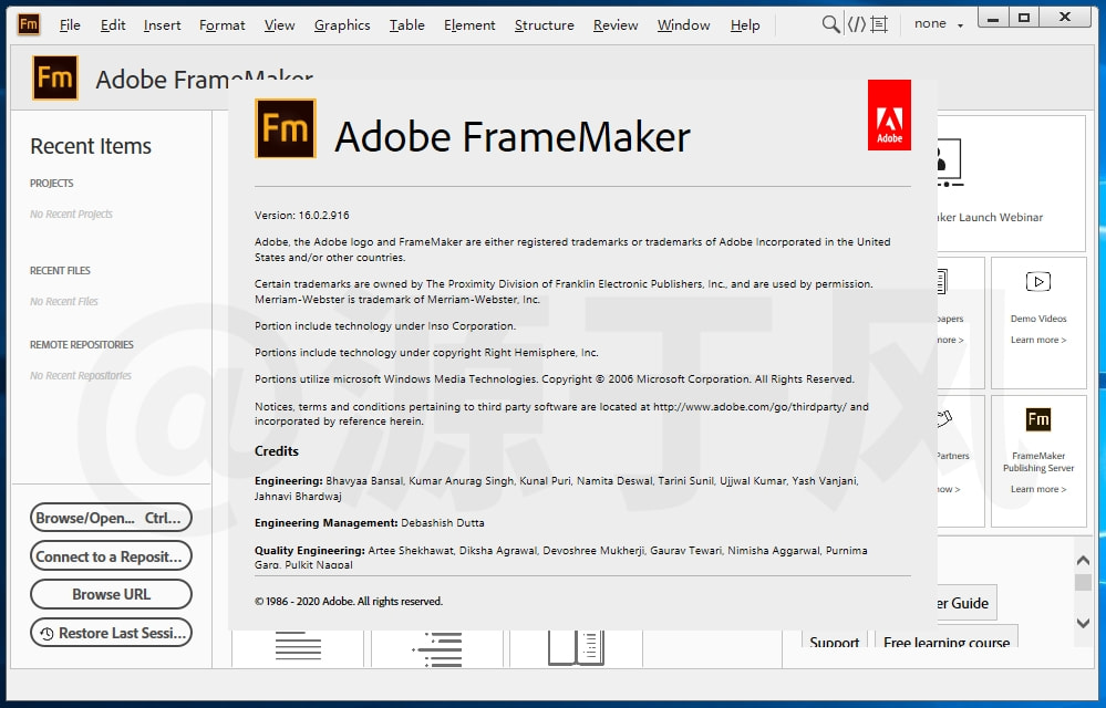 Adobe FrameMaker 软件下载及安装教程！